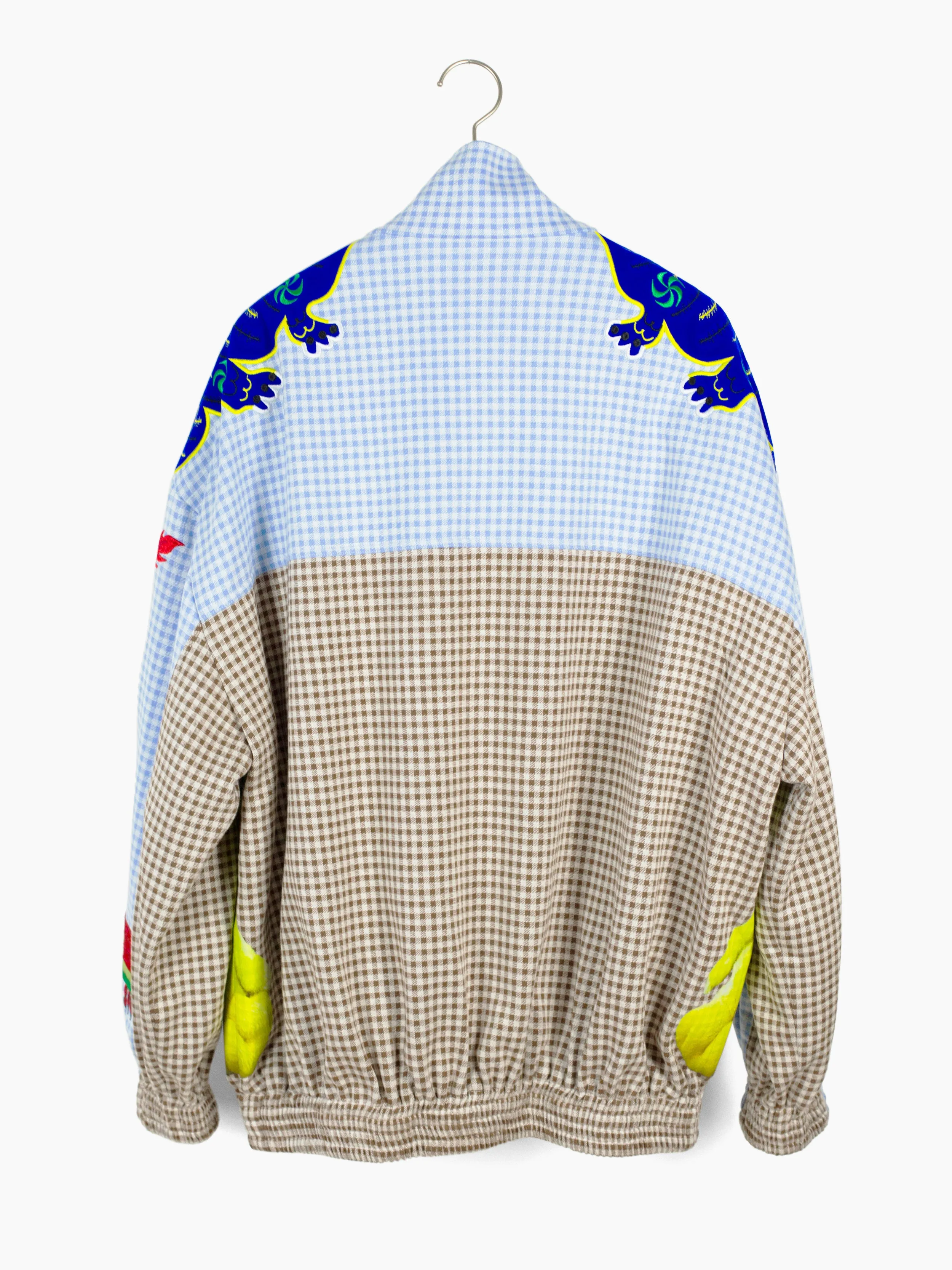 SS22 Gingham Patched Track Jacket - Second to Last