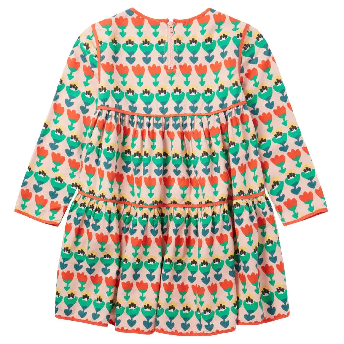 Stella McCartney Child Tiered Multicolour Tulip Print Dress