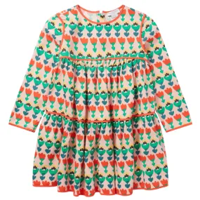 Stella McCartney Child Tiered Multicolour Tulip Print Dress