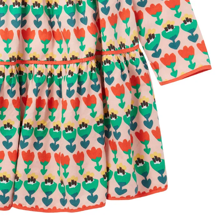 Stella McCartney Child Tiered Multicolour Tulip Print Dress