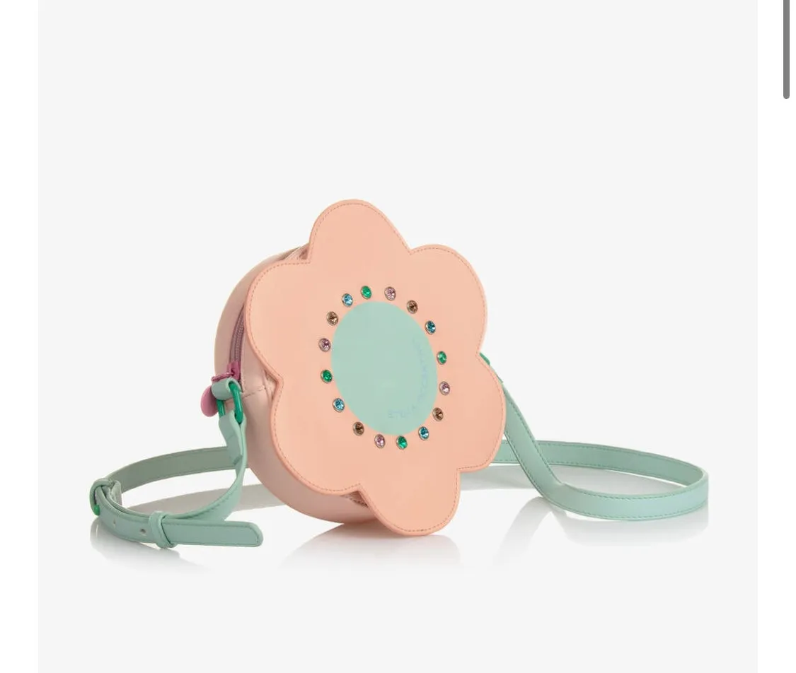 Stella McCartney Logo Flower Shoulder Bag