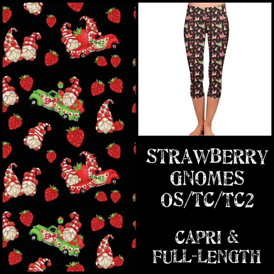 Strawberry Gnomes Leggings