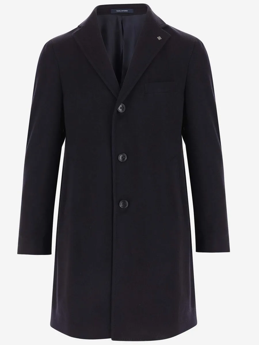 Tagliatore Men's Wool Cashmere Coat