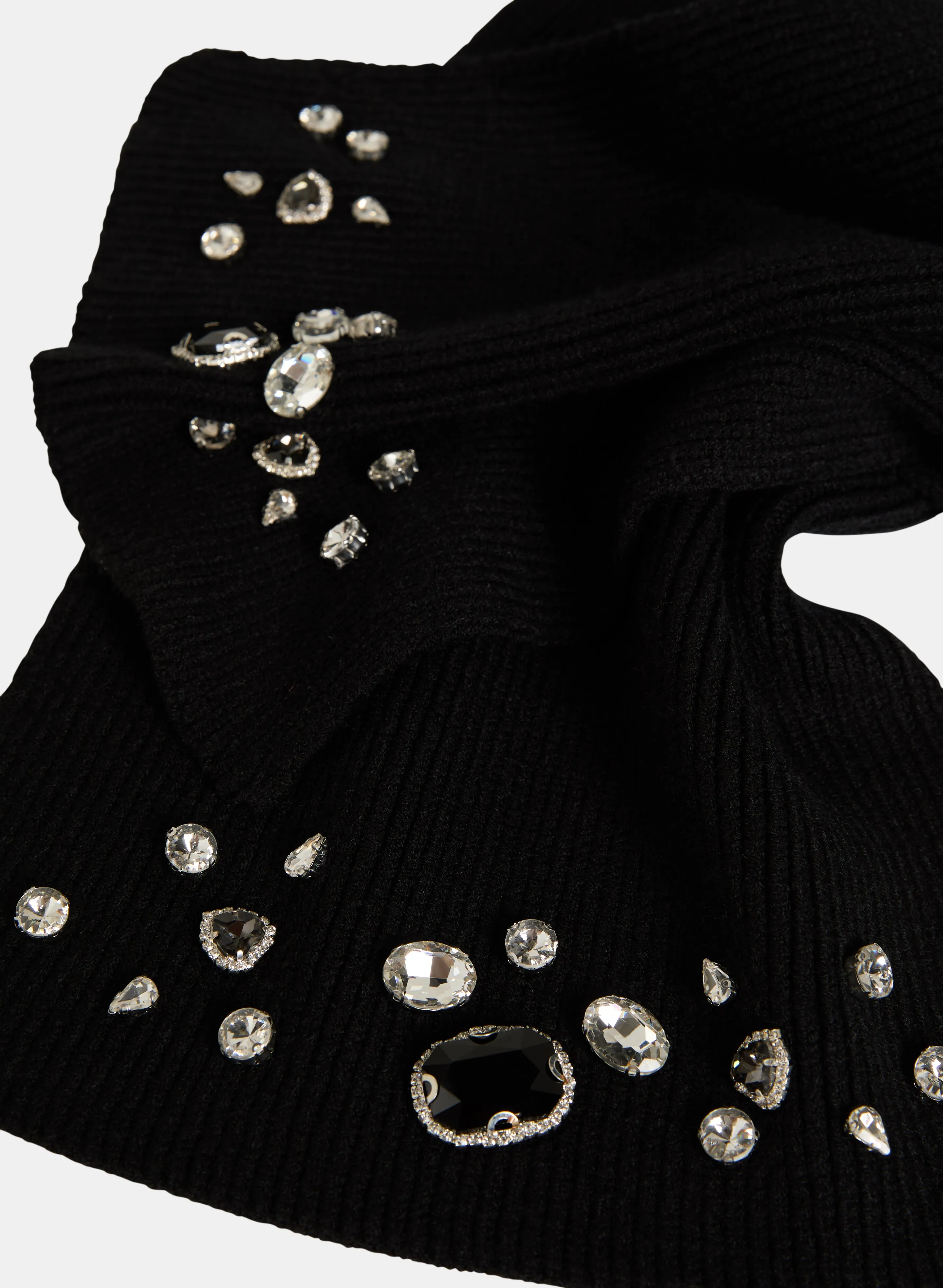 Textured Rhinestone Scarf