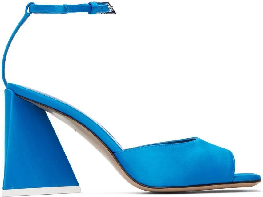 Blue Piper Heeled Sandals by The Attico