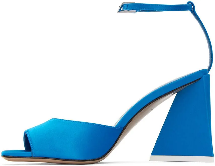 Blue Piper Heeled Sandals by The Attico