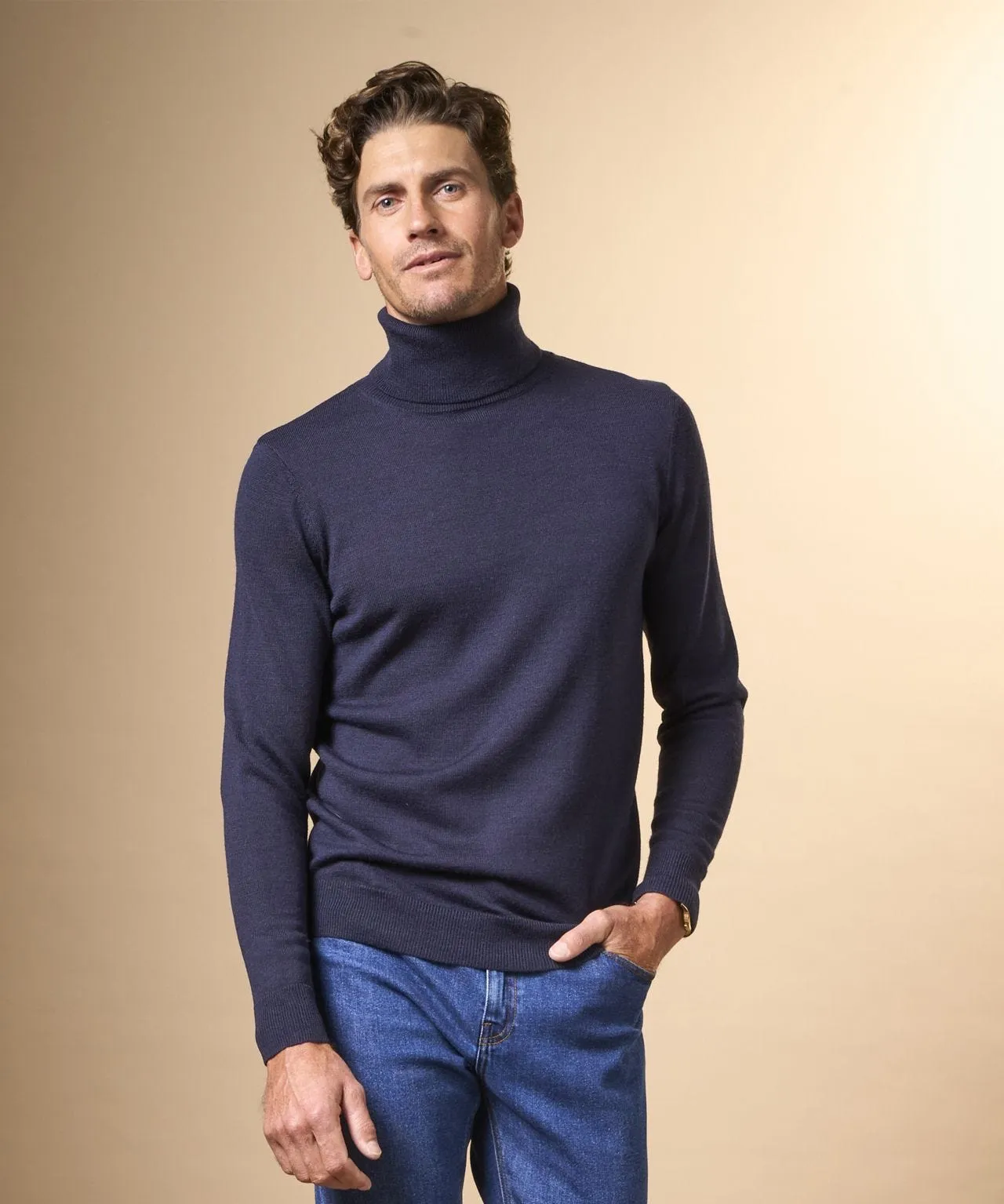 Roll Neck Thermal Sweater