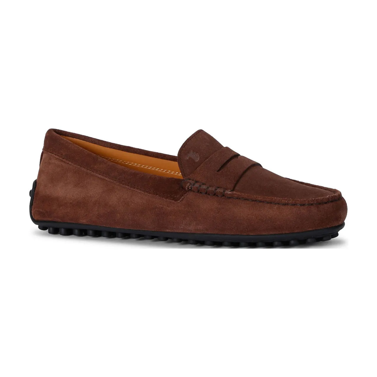 Tods Gommino Suede Driving Shoes Brown