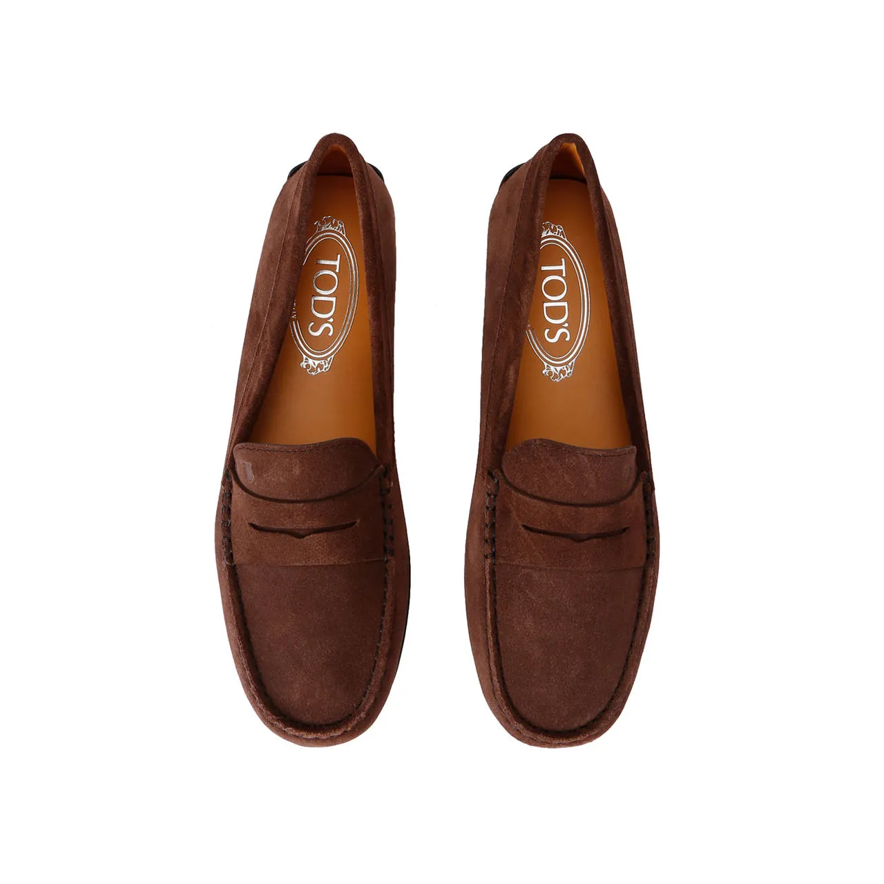 Tods Gommino Suede Driving Shoes Brown