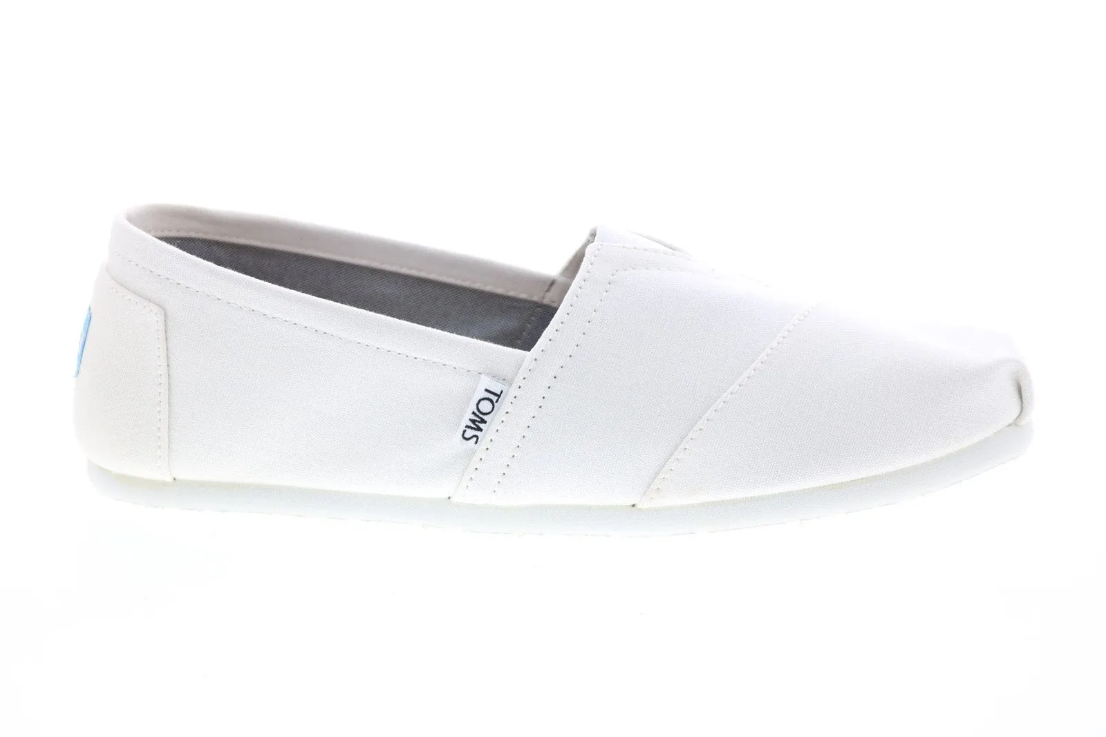 Toms Classic 10008369 White Canvas Men's Slip On Lifestyle Sneakers