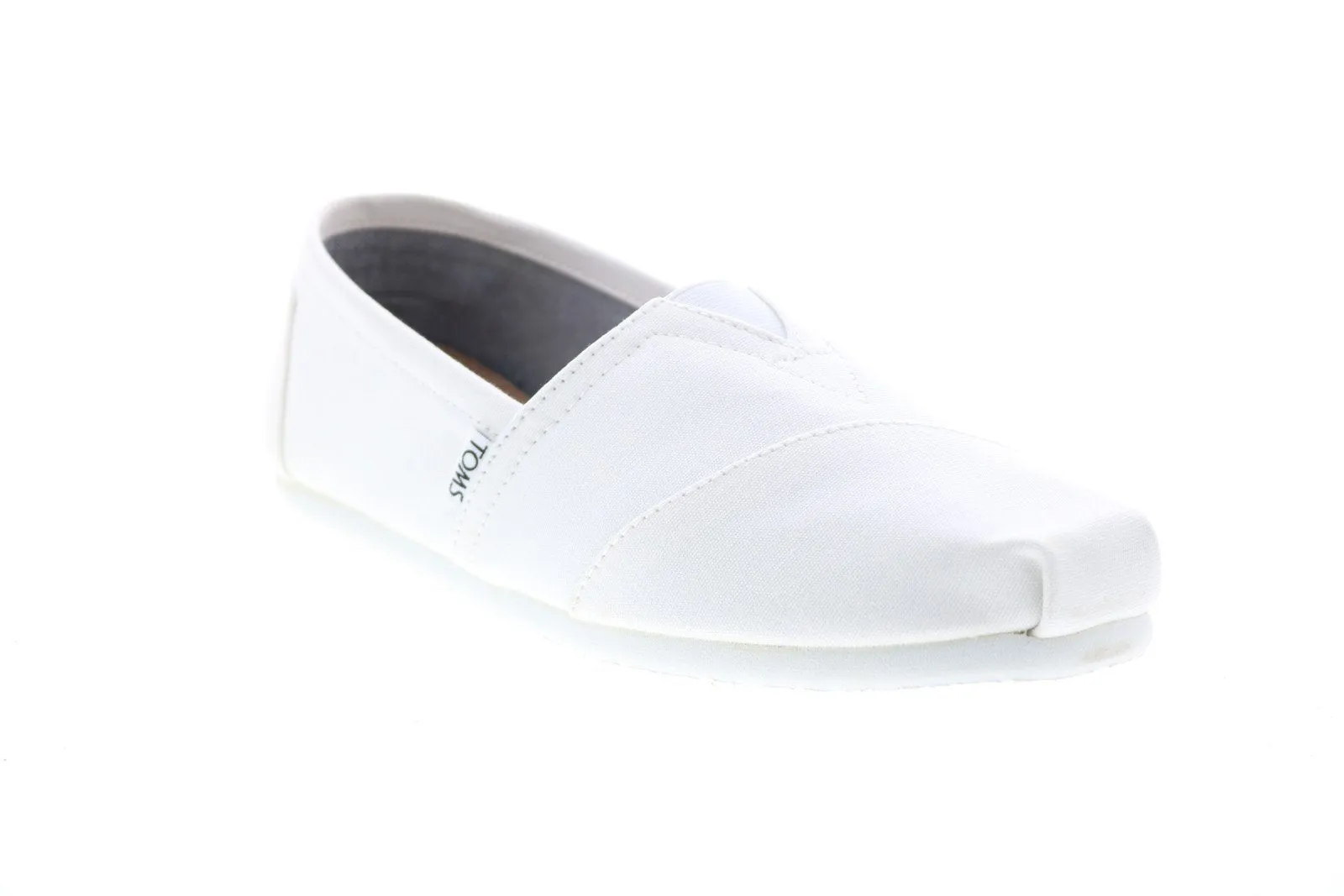 Toms Classic 10008369 White Canvas Men's Slip On Lifestyle Sneakers