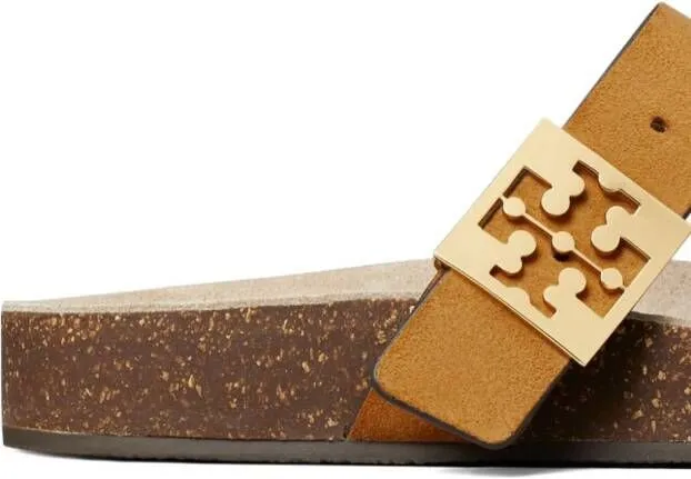 Yellow Tory Burch Mellow Thong Leather Sandals