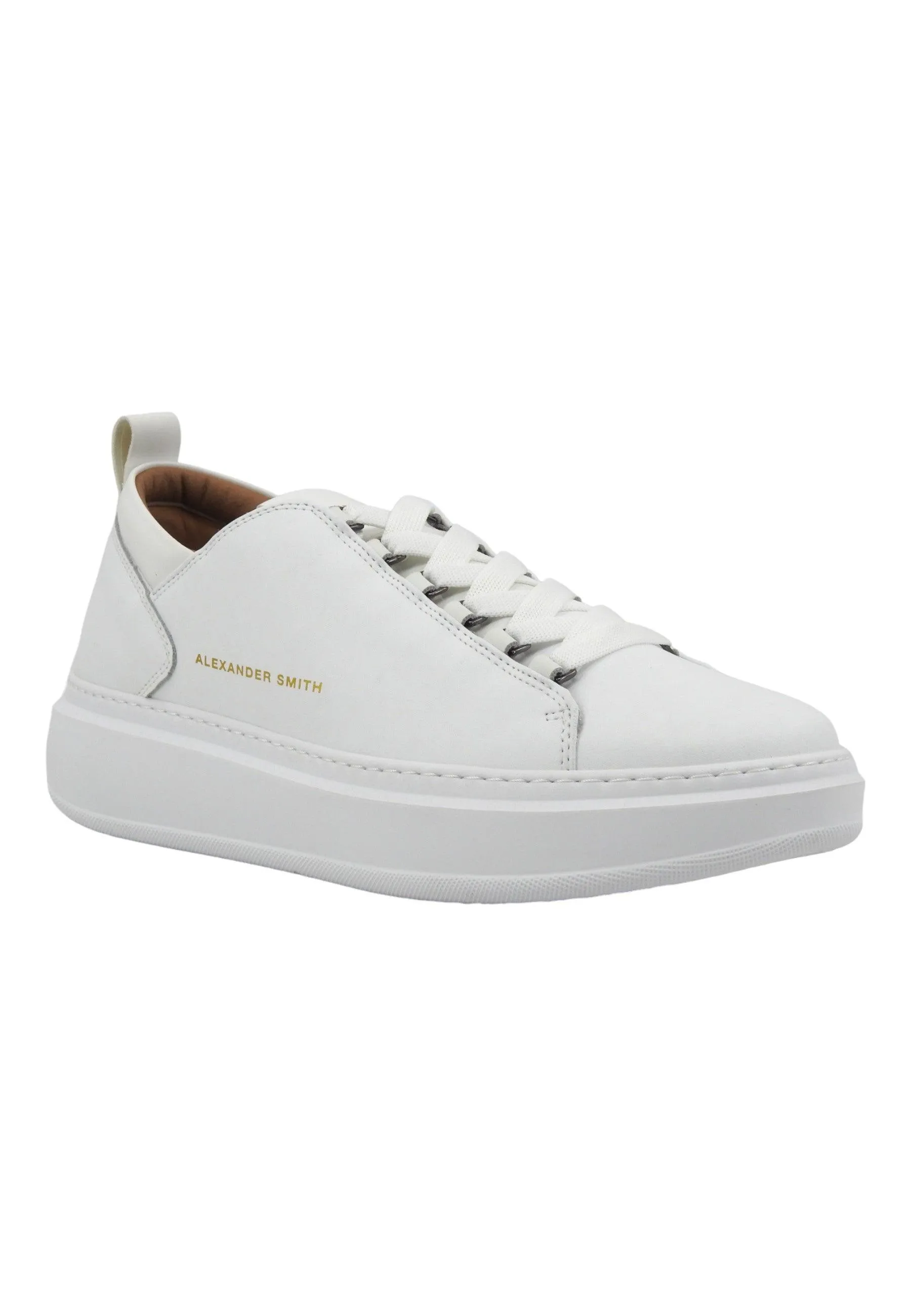 Total White Wembley Sneaker for Men by ALEXANDER SMITH - Model WYM2263