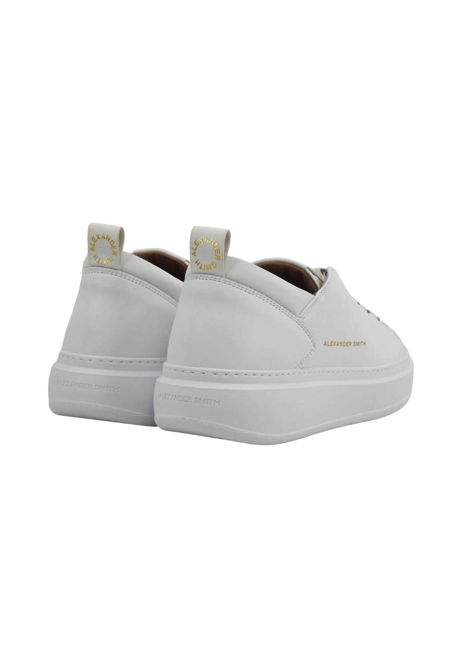 Total White Wembley Sneaker for Men by ALEXANDER SMITH - Model WYM2263