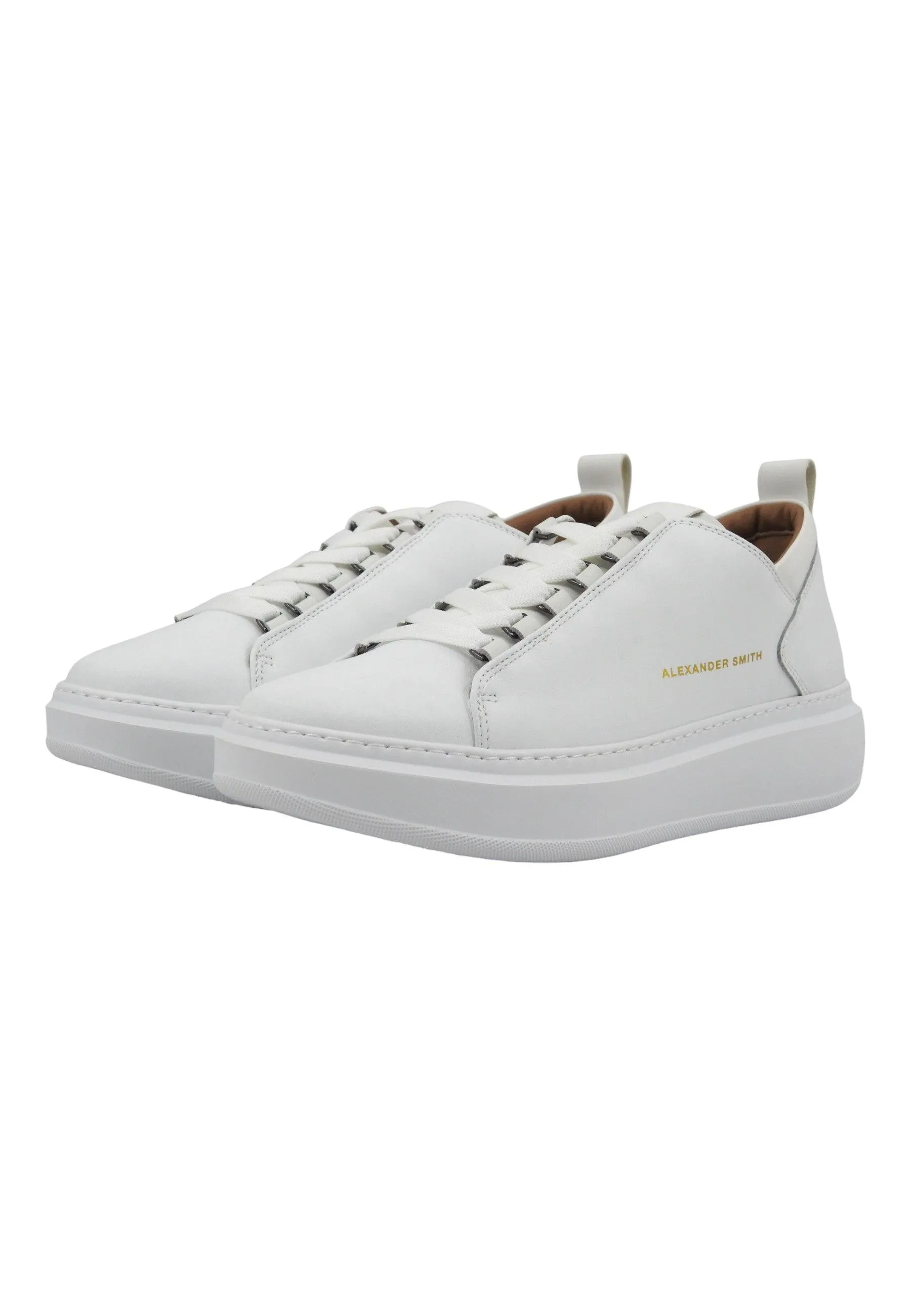 Total White Wembley Sneaker for Men by ALEXANDER SMITH - Model WYM2263