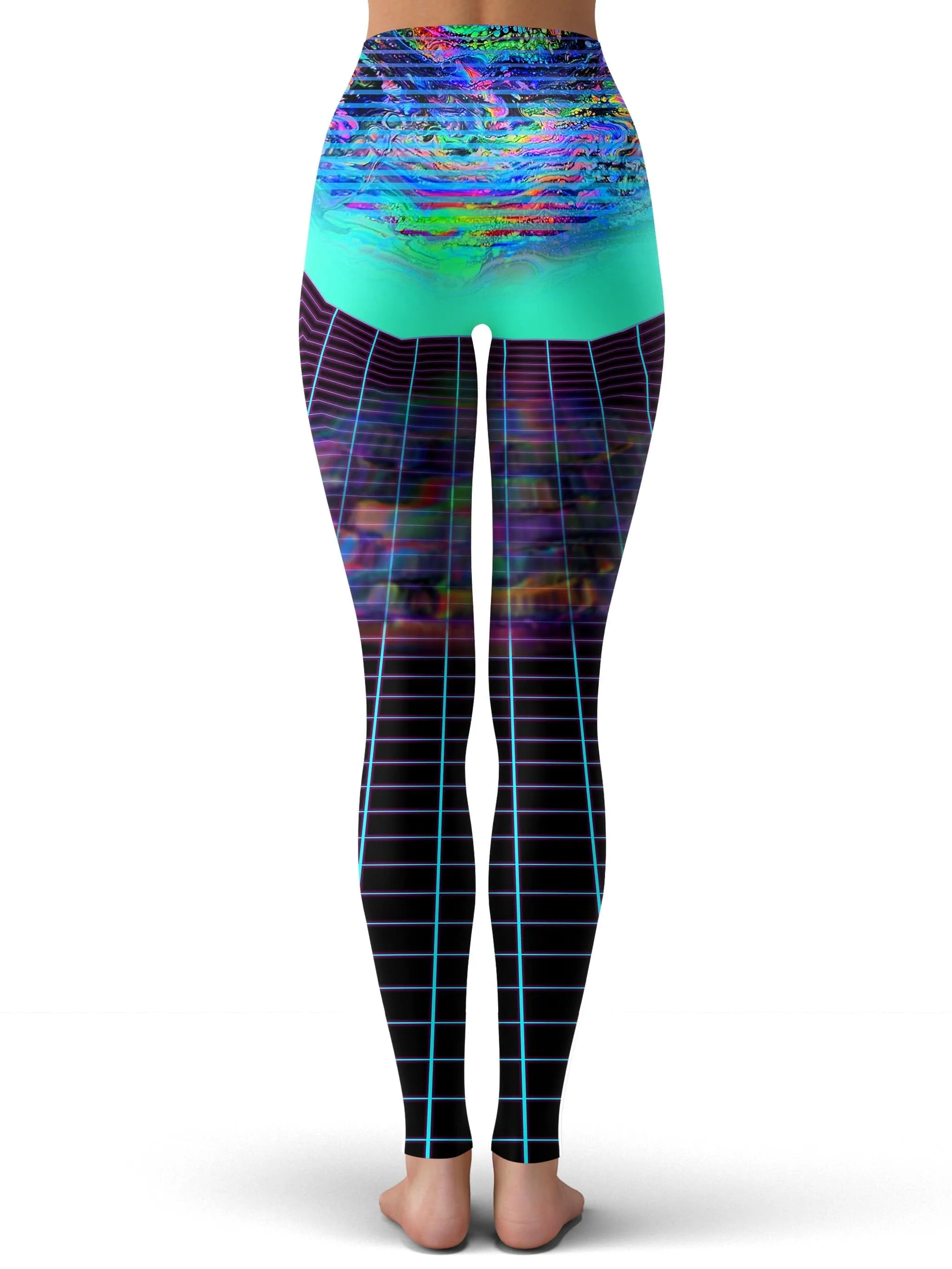 Trippy Neon Running Tights