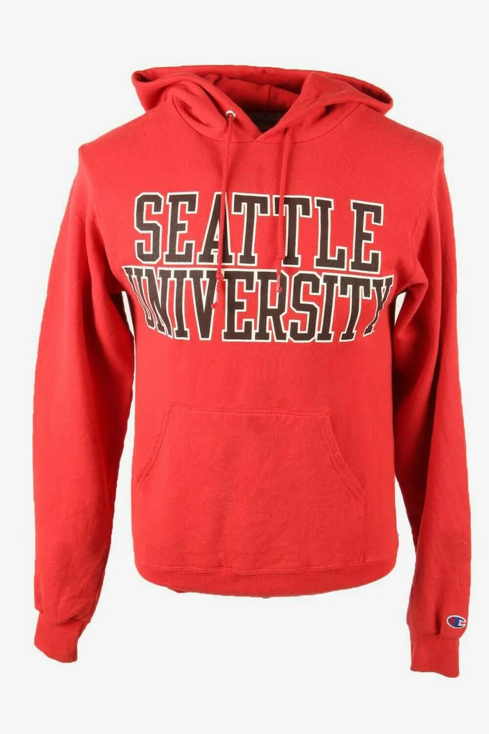 Vintage Champion Hoodies Seattle University Red 90s Retro Size XS - Pepper Tree London