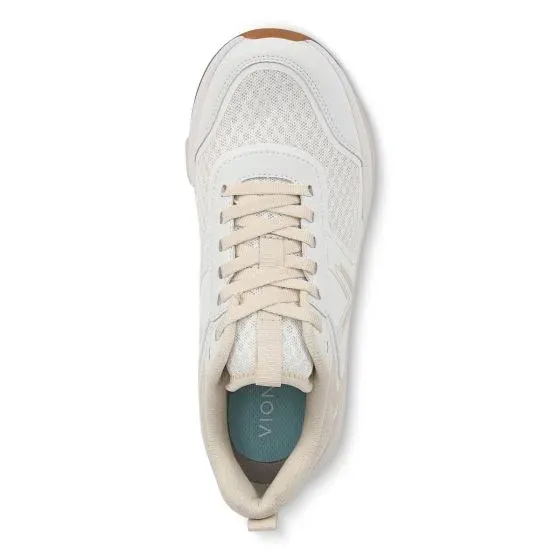 Vionic Strider Sneaker White Cream Women's Walking Shoe