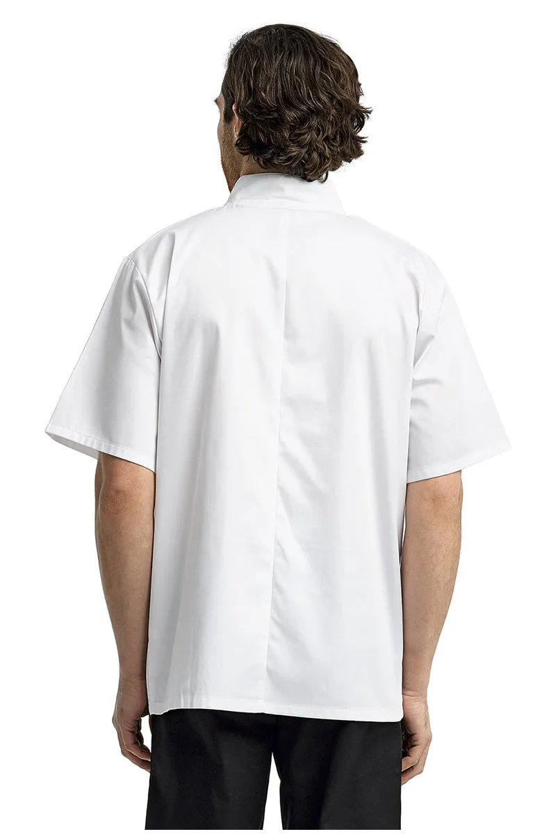 White Chef's Short Sleeve Stud Coat result: ***White Chef Jacket with Studs***