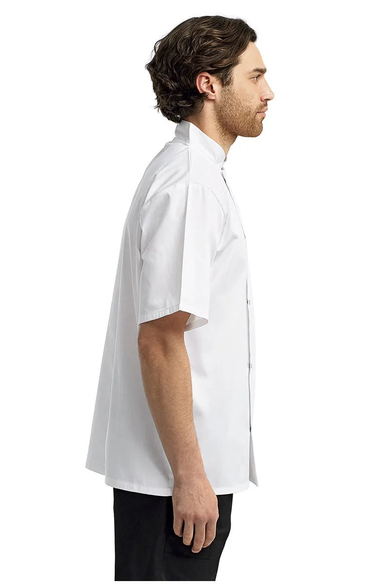 White Chef's Short Sleeve Stud Coat result: ***White Chef Jacket with Studs***