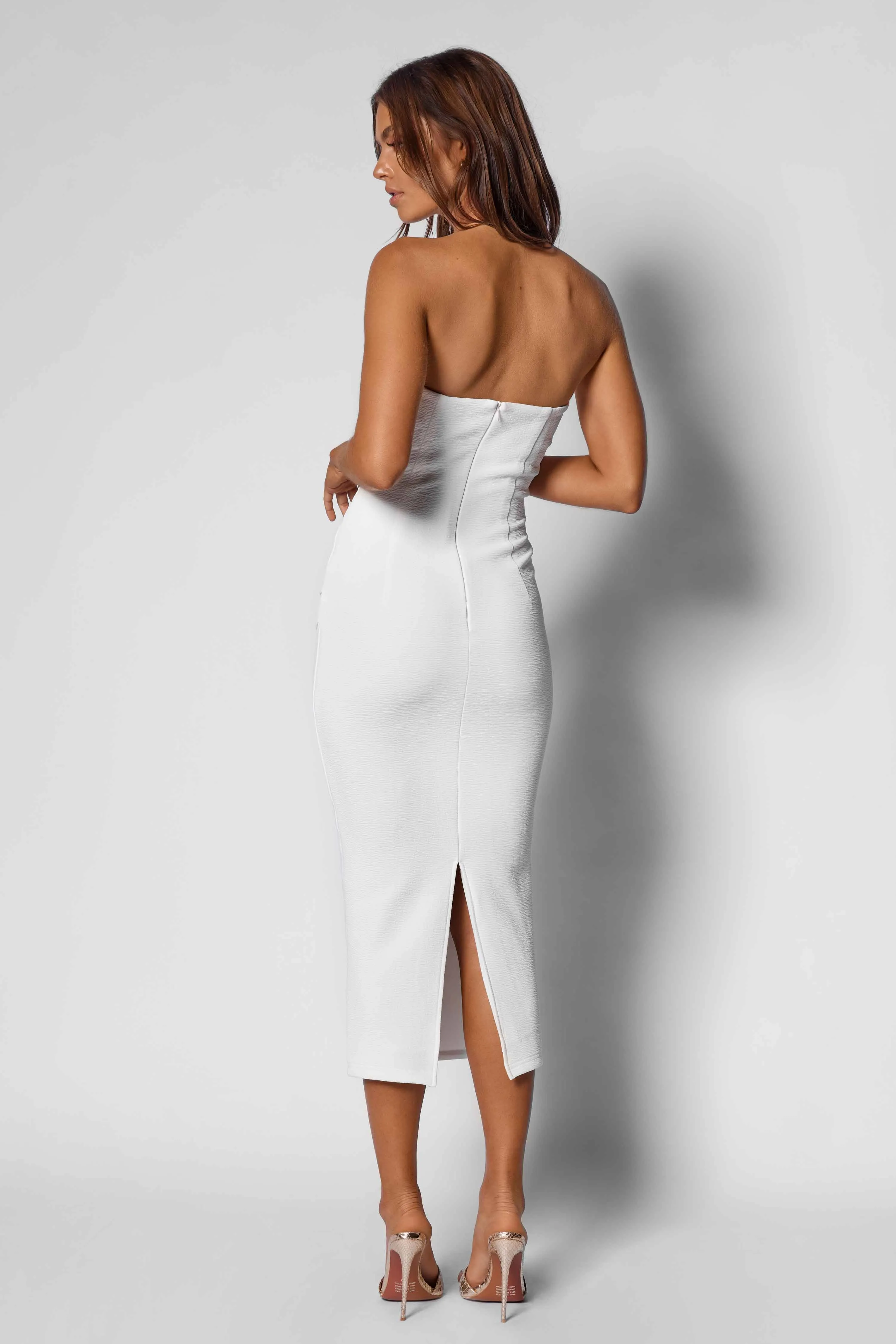 White Harper Midi Dress