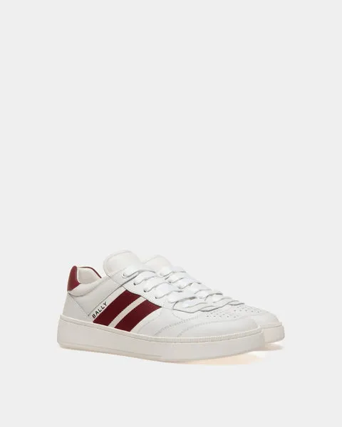 White Leather Sneaker by BALLY