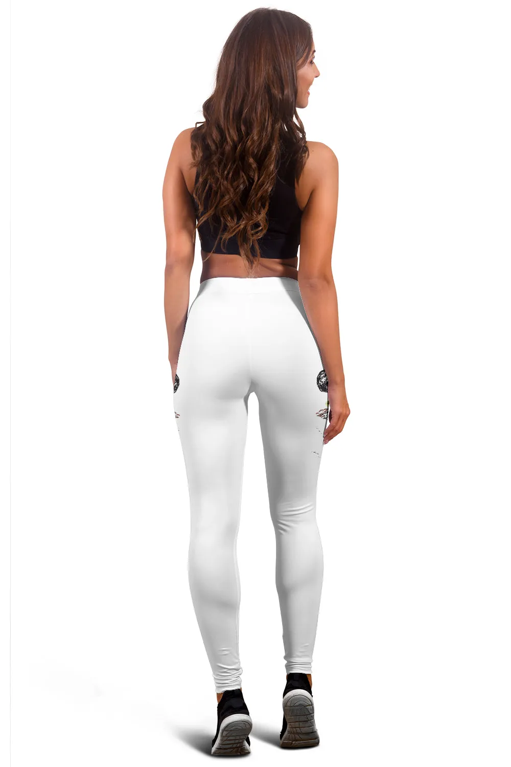 White Mother Foal Horse Leggings