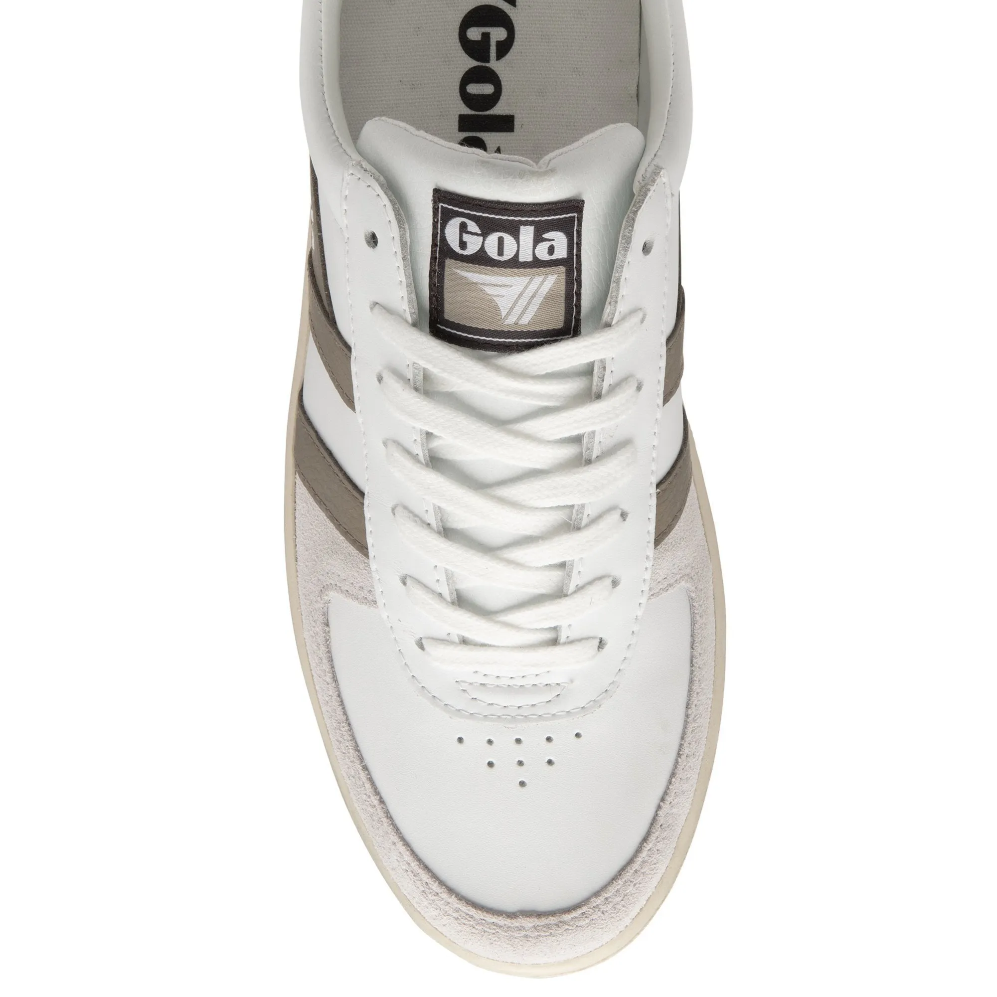 White Rhino Dark Brown Grandslam Sneaker