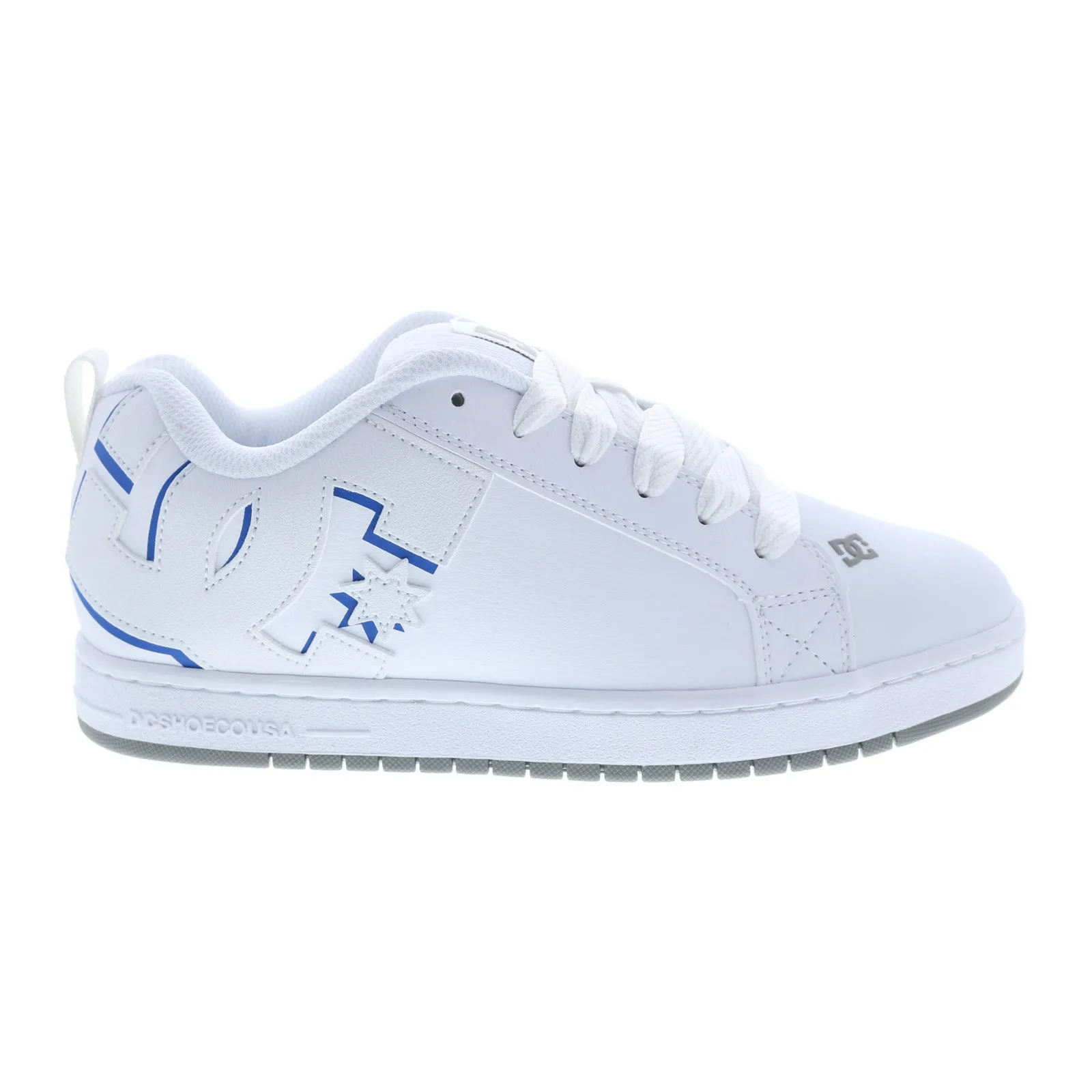 White Skate Inspired Sneakers for Men - DC Court Graffik