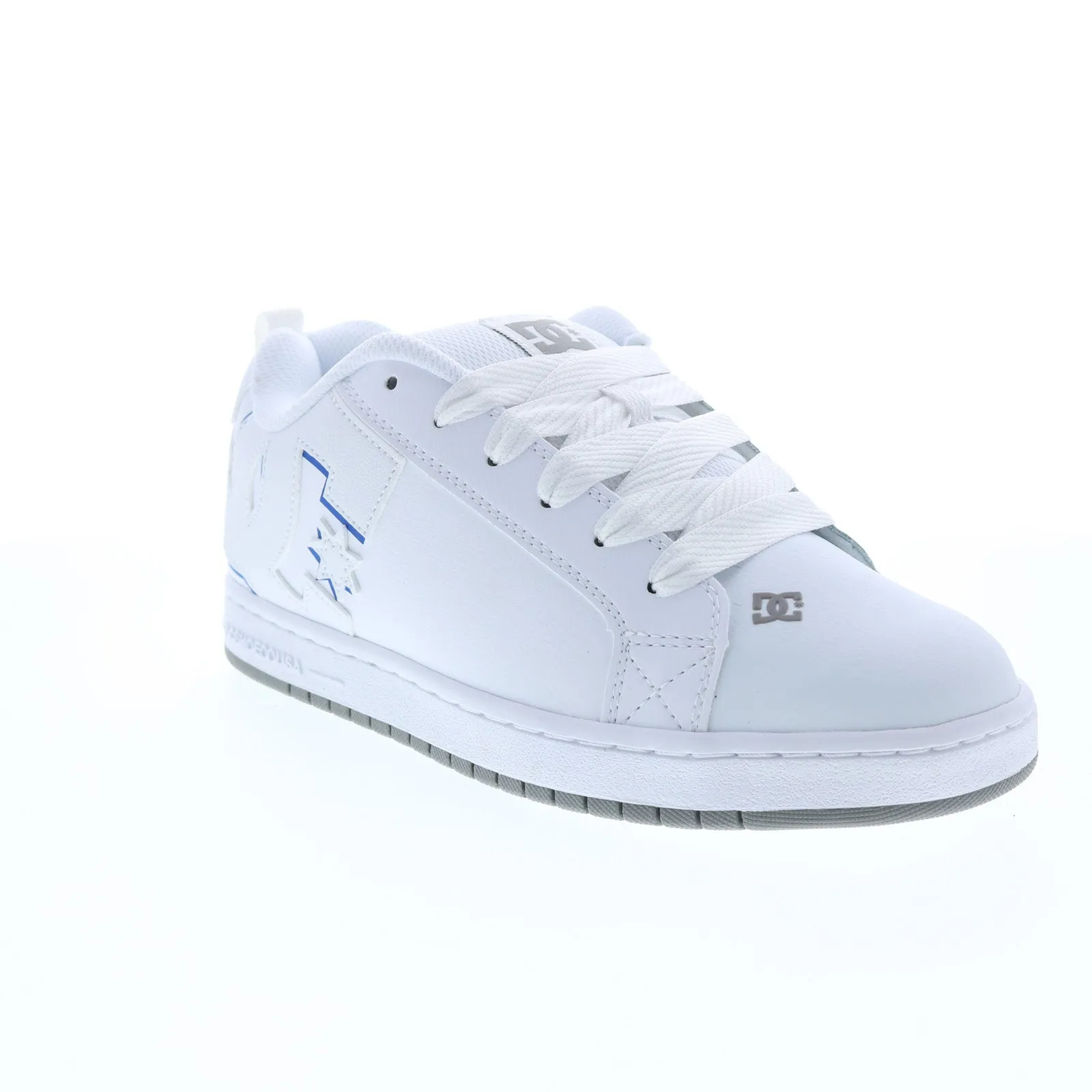 White Skate Inspired Sneakers for Men - DC Court Graffik