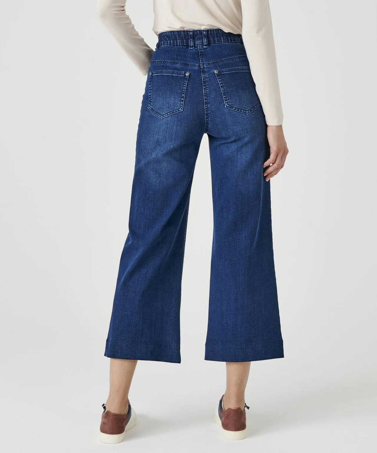 Wide-leg Denim Pants