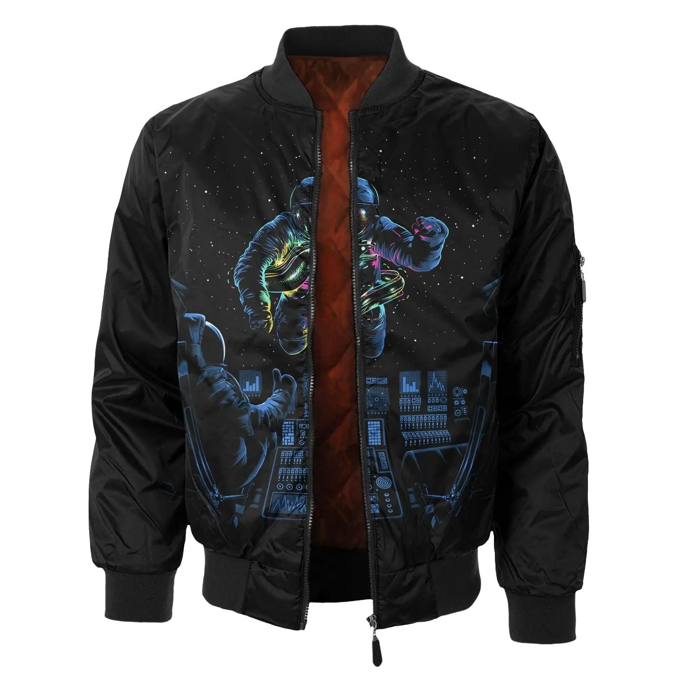 Women's Celestial Print Bomber Jacket