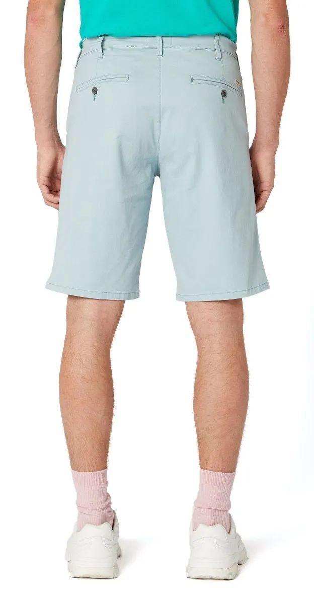 Mist Blue Wrangler Chino Casual Cotton Shorts