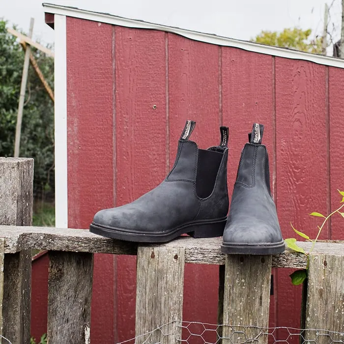 Youth Rustic Black Chelsea Boots - Girls' Dress Boots