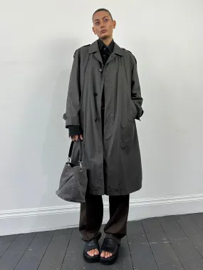 Yves Saint Laurent Pure Cotton Concealed Placket Trench Coat ML